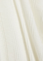 Mother The Itty Bitty Ringer Ribbed Cotton T-shirt White