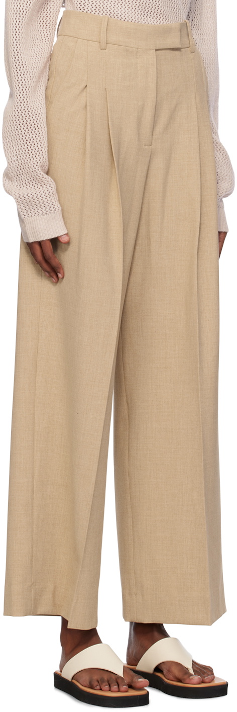 by Malene Birger Beige Cymbaria Trousers