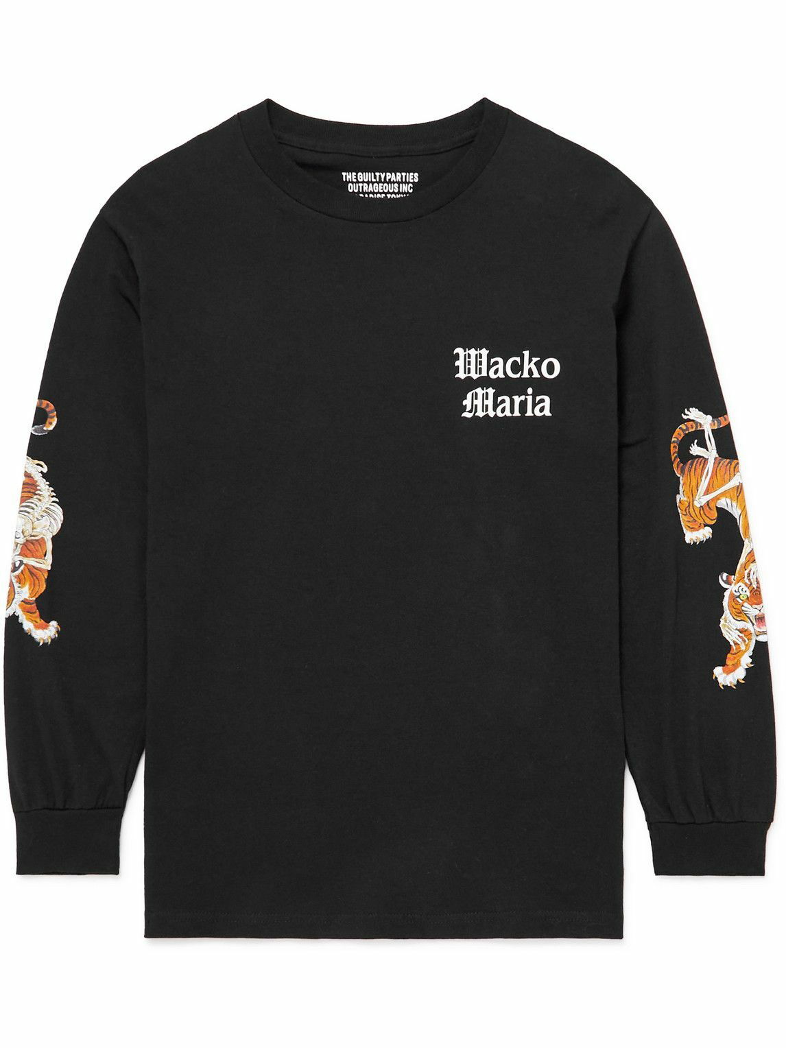 Wacko Maria - Tim Lehi Printed Cotton-Jersey T-Shirt - Black Wacko