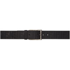 Fendi Black Logo Embossed Belt