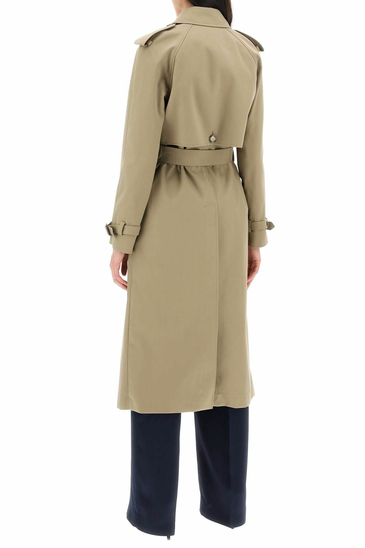 STELLA McCARTNEY sustainable cotton double-breasted trench