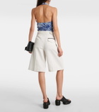 Proenza Schouler Jenny cotton and linen Bermuda shorts