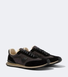 Visvim FKT Runner suede-trimmed sneakers