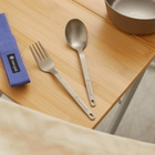 Snow Peak Titanium Fork & Spoon Set in Silver 