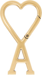 AMI Paris Gold Ami De Coeur Hook Keychain