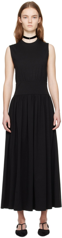 Photo: TOTEME Black Sleeveless Midi Dress