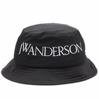 JW Anderson Women's Logo Bucket Hat in Black