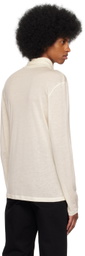 Filippa K Off-White Semi-Sheer Turtleneck