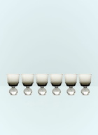 Serax Set Of Six Small Eternal Snow Stemmed Glasses