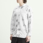 Comme des Garçons SHIRT Men's Printed Poplin Shirt in White