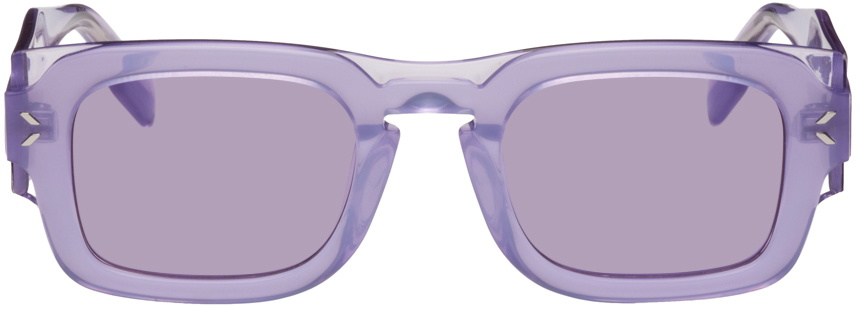 MCQ Purple Rectangular Sunglasses McQ Alexander McQueen
