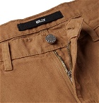 BILLY - Wide-Leg Cotton-Canvas Cargo Trousers - Brown