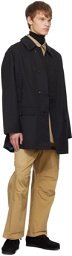 Nanamica Black Soutien Collar Coat