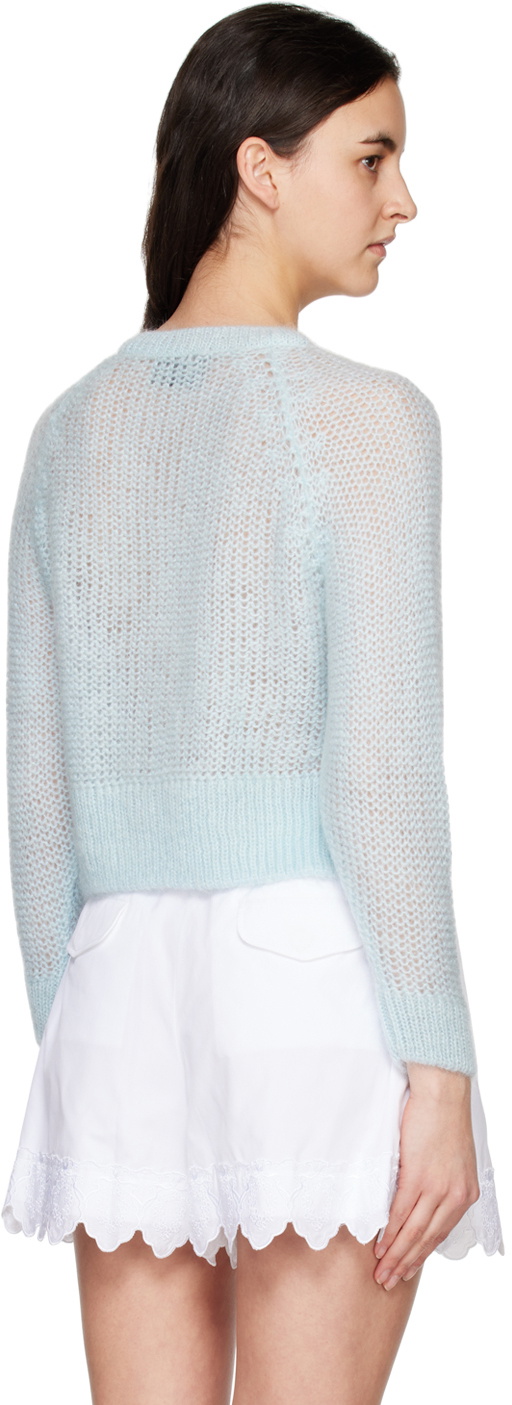 Simone Rocha Blue Embellished Cardigan Simone Rocha