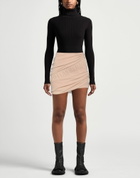 Andreādamo Womens Mini skirt Sand