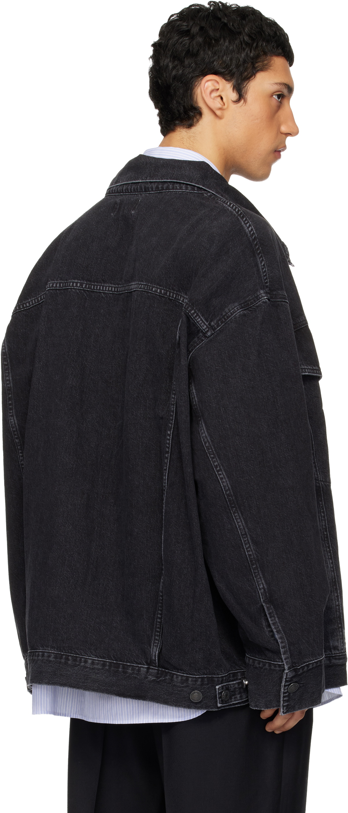 AGOLDE Black Wayne Denim Jacket