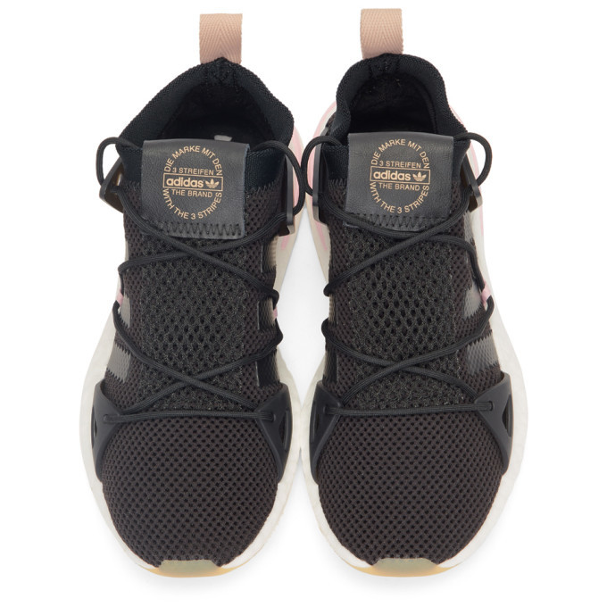 adidas Originals Black and Pink Arkyn Sneakers adidas Originals