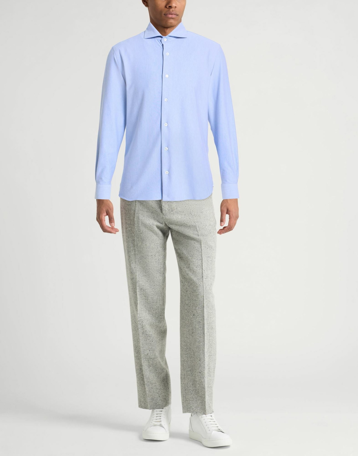 Fedeli Mens Shirt Sky in Blue