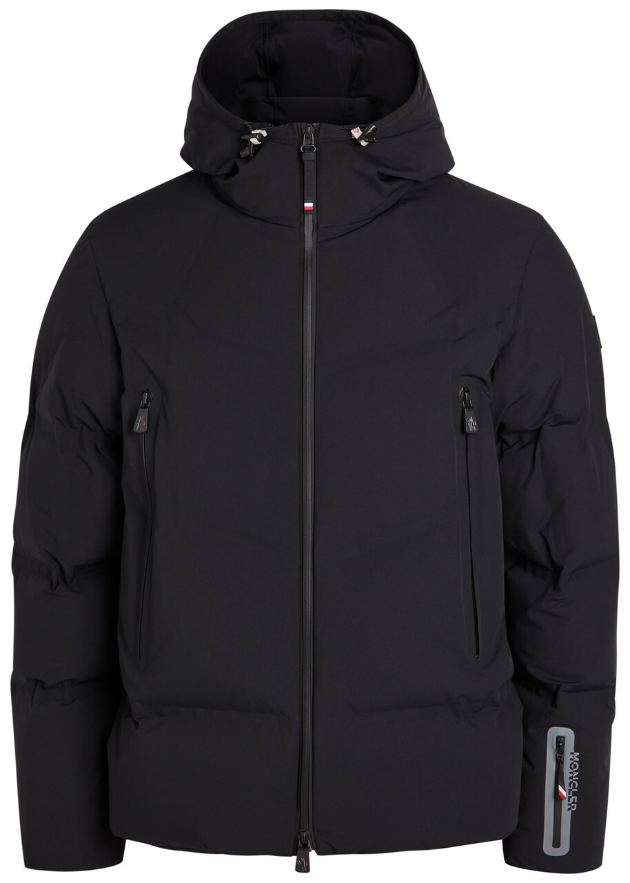MONCLER ブラック ダウンジャケットGRENOBLE BESSANS Moncler Grenoble - Bessans Quilted GORE-TEX Hooded Down Ski Jacket
