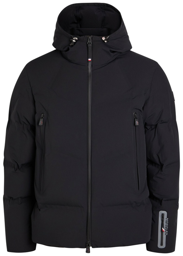 Photo: Moncler Grenoble Angren Hooded Padded Quilted Shell ski Jacket Black