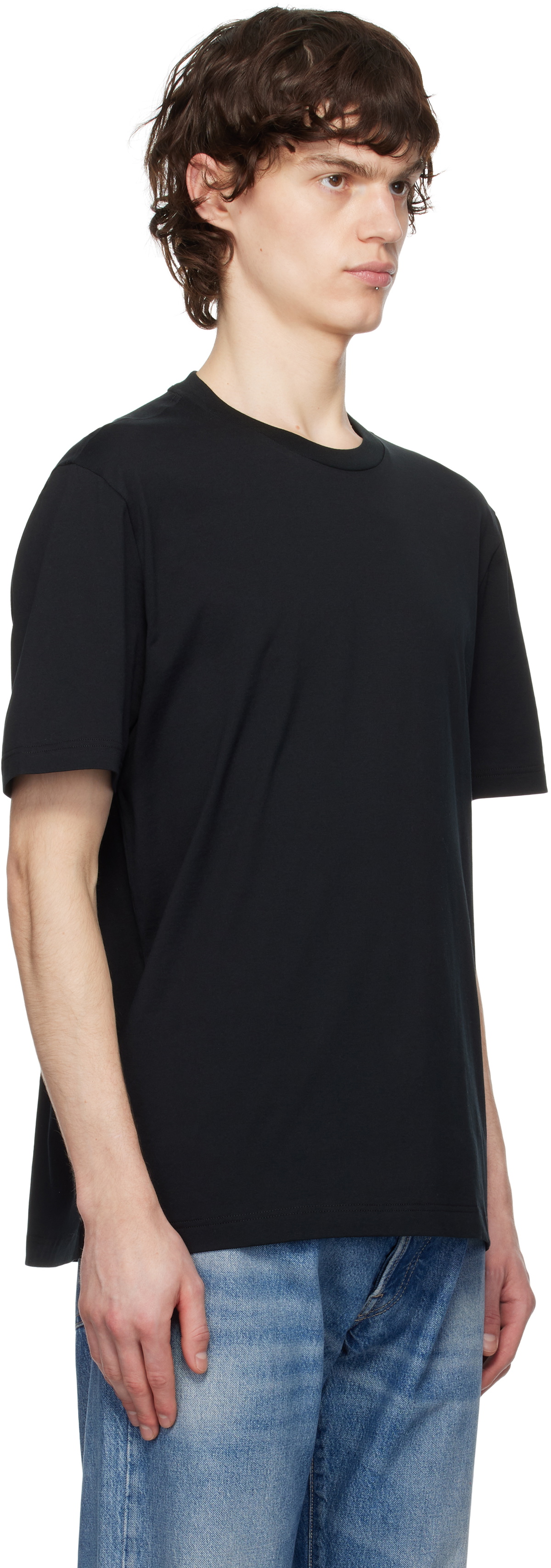 Brioni Black Crewneck T-shirt