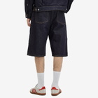 A Bathing Ape Men's Shark Denim Shorts in Indigo