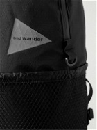 And Wander - Mesh-Trimmed Logo-Print Ripstop Backpack