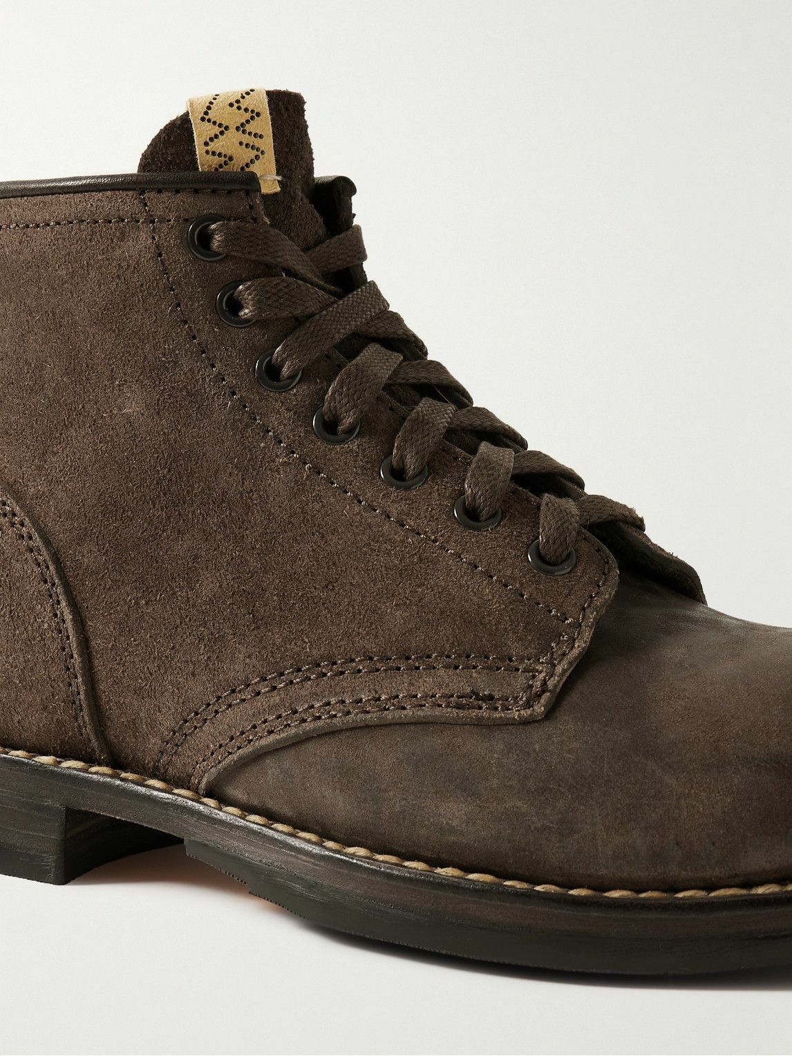 Visvim - Brigadier Suede and Distressed Nubuck Boots - Brown Visvim