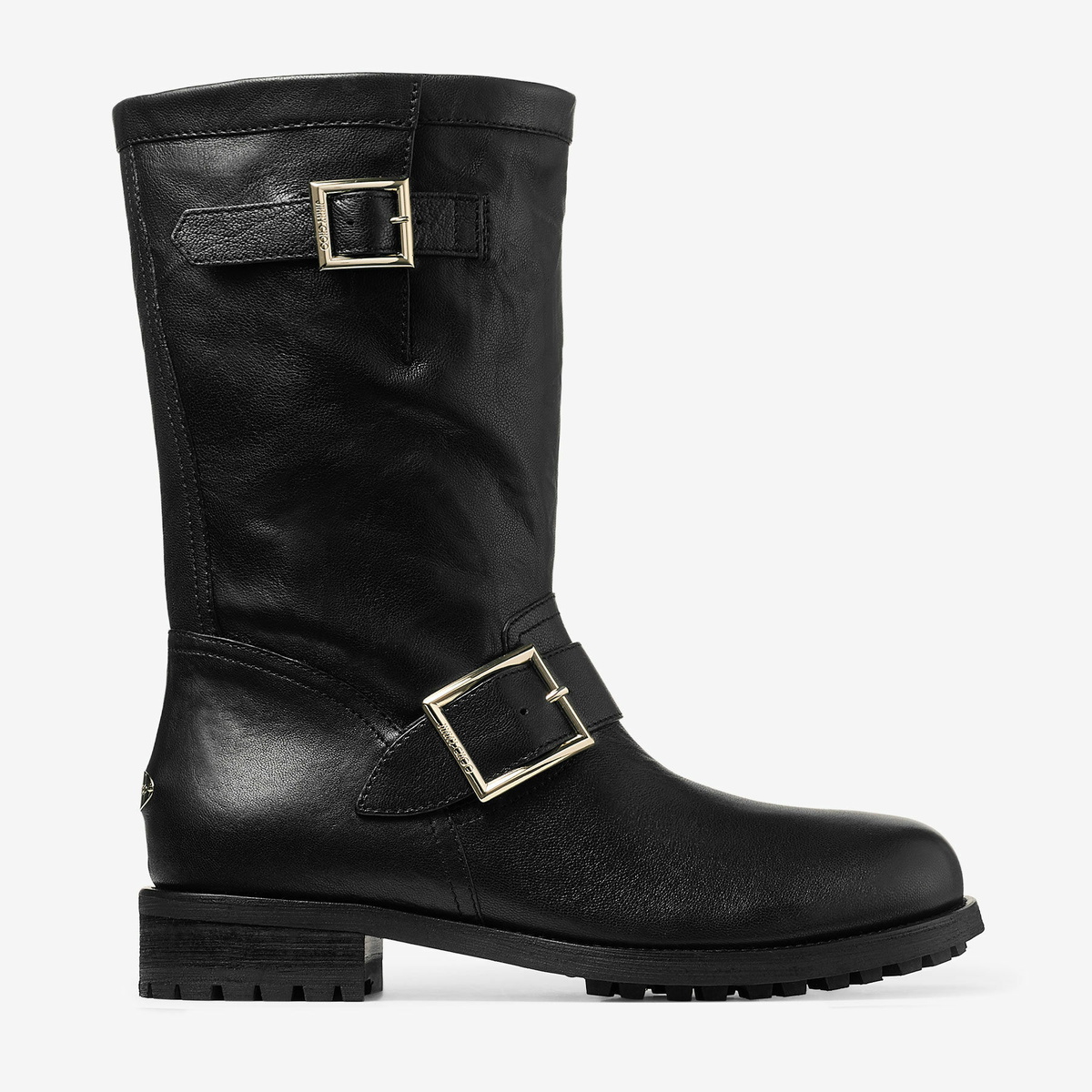 Jimmy Choo Biker Mid Flat Boot