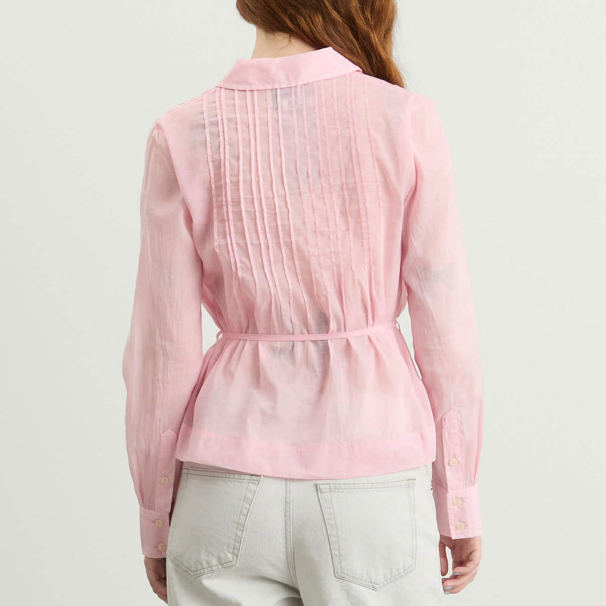 Damson Madder Women's L/S Wendy Sheer Blouse Presented By END. in Pink