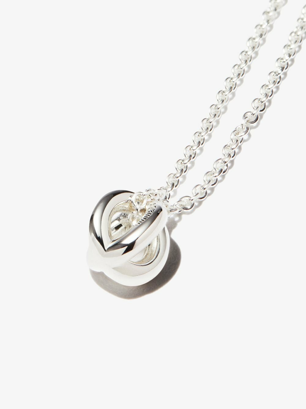 Le Gramme Sterling Silver Le 1g Polished Entrelacs Necklace