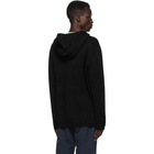 Burberry Black Wool Contrast Pocket Hoodie