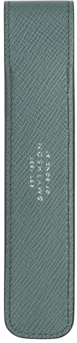 Smythson Green Panama Pen Sleeve