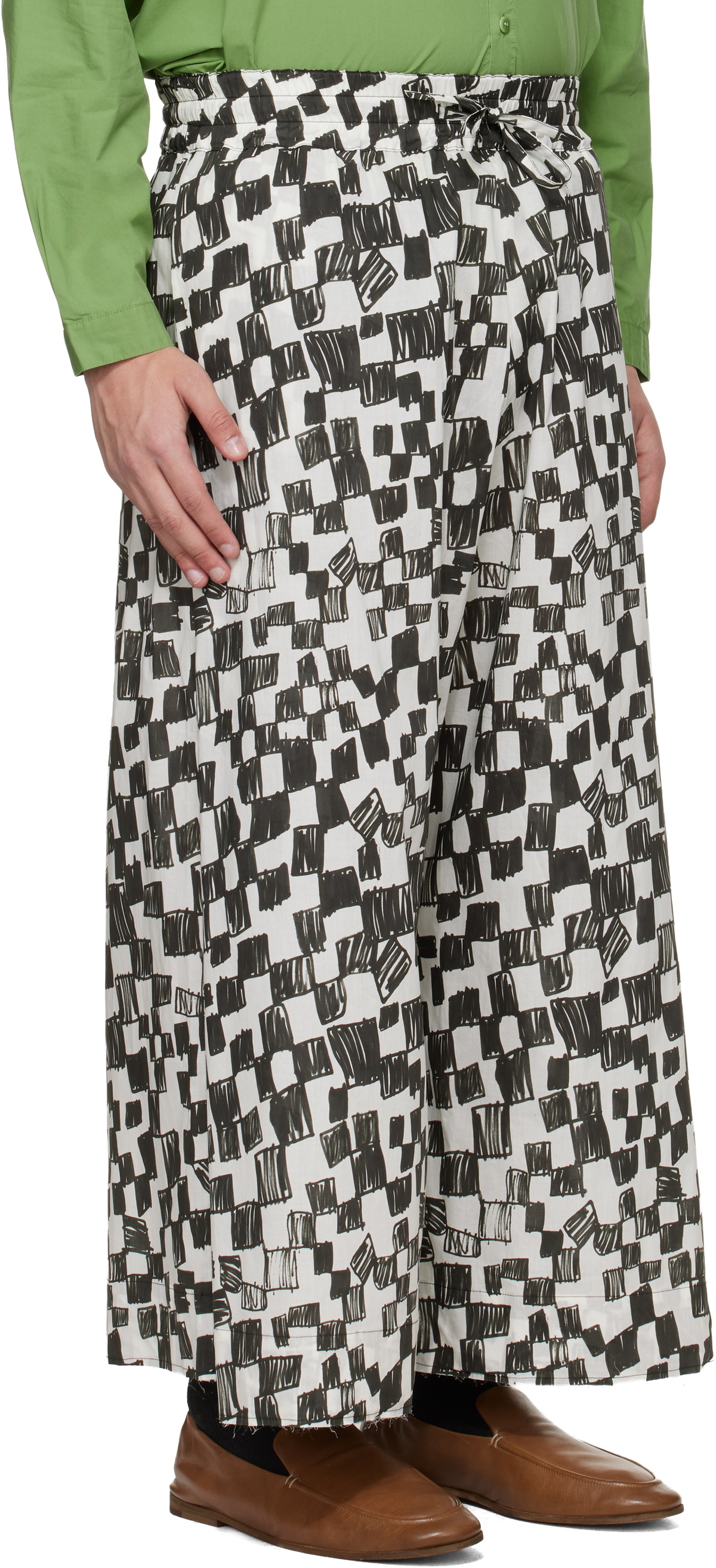 Toogood Black & White 'The Boxer' Trousers