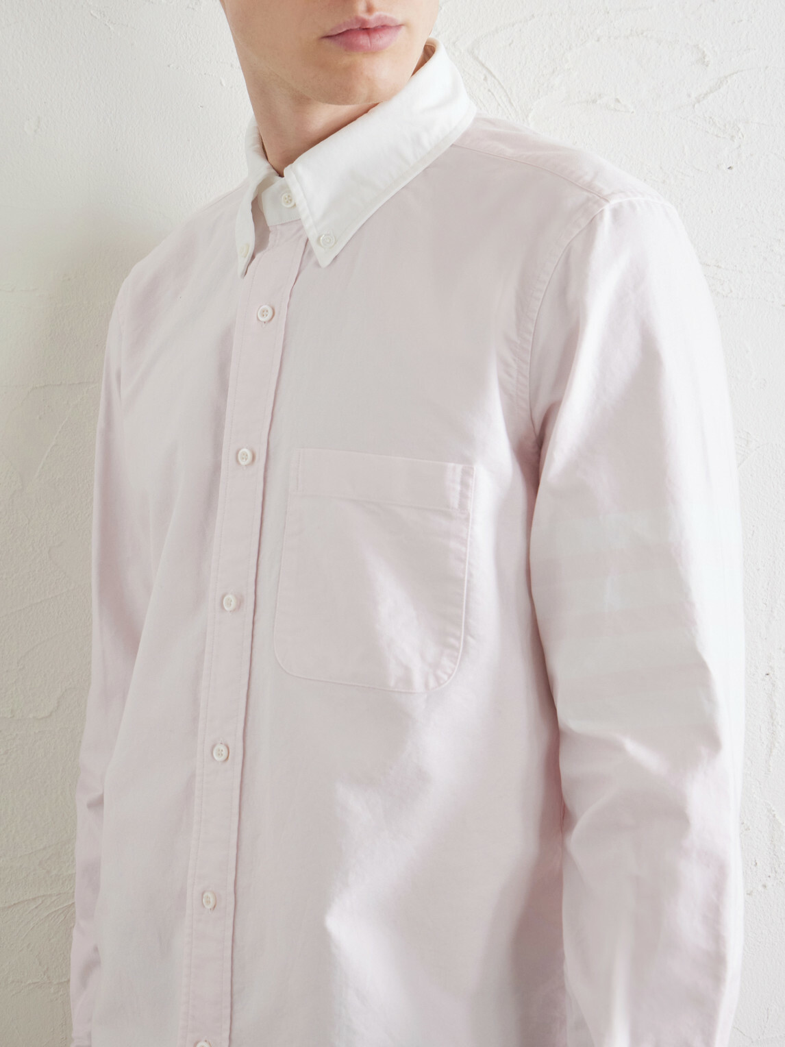Thom Browne - Striped Cotton Shirt - Pink