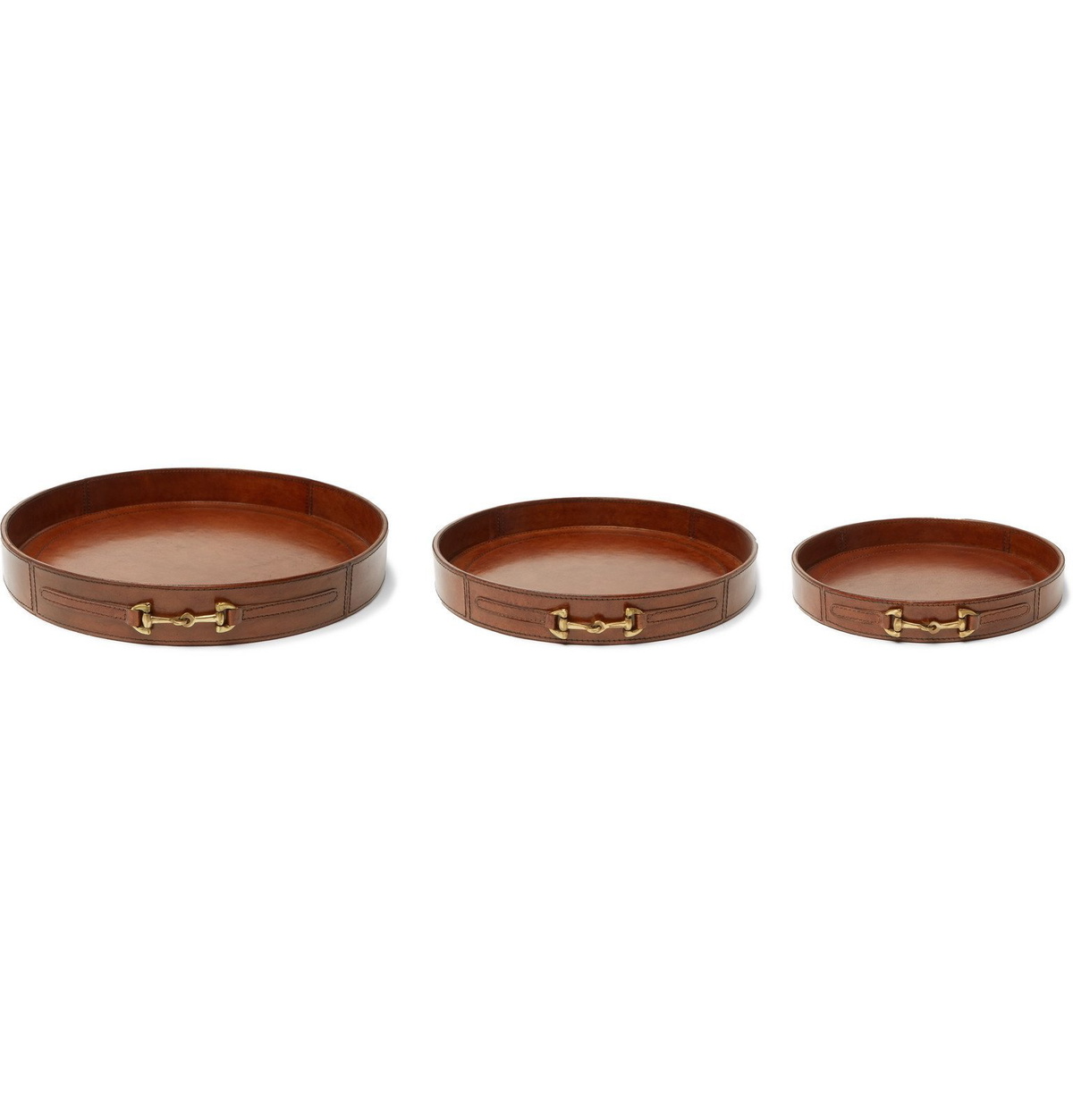 Ben Soleimani - Leather Tray Set - Brown
