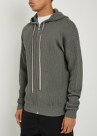 Rick Owens Hooded Wool Jumper Brown