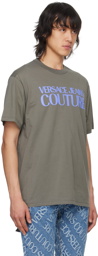 Versace Jeans Couture Gray Bonded T-Shirt