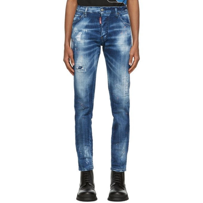 Photo: Dsquared2 Blue and Orange Country Cool Guy Jeans