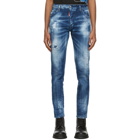 Dsquared2 Blue and Orange Country Cool Guy Jeans