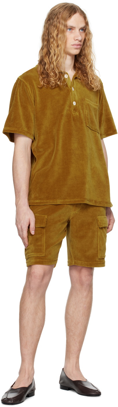 OAS Yellow Girona Velour Polo