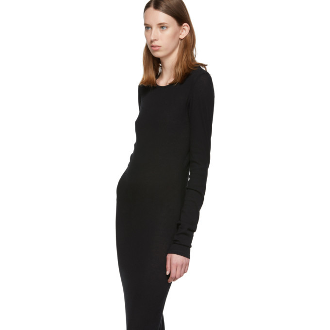 Our Legacy Black Full Jersey Thermal Mini Rib Dress Our Legacy