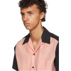 Wacko Maria Black and Pink Two-Tone 50s Shirt