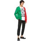 Moschino Multicolor Italian Slogan Sweatshirt