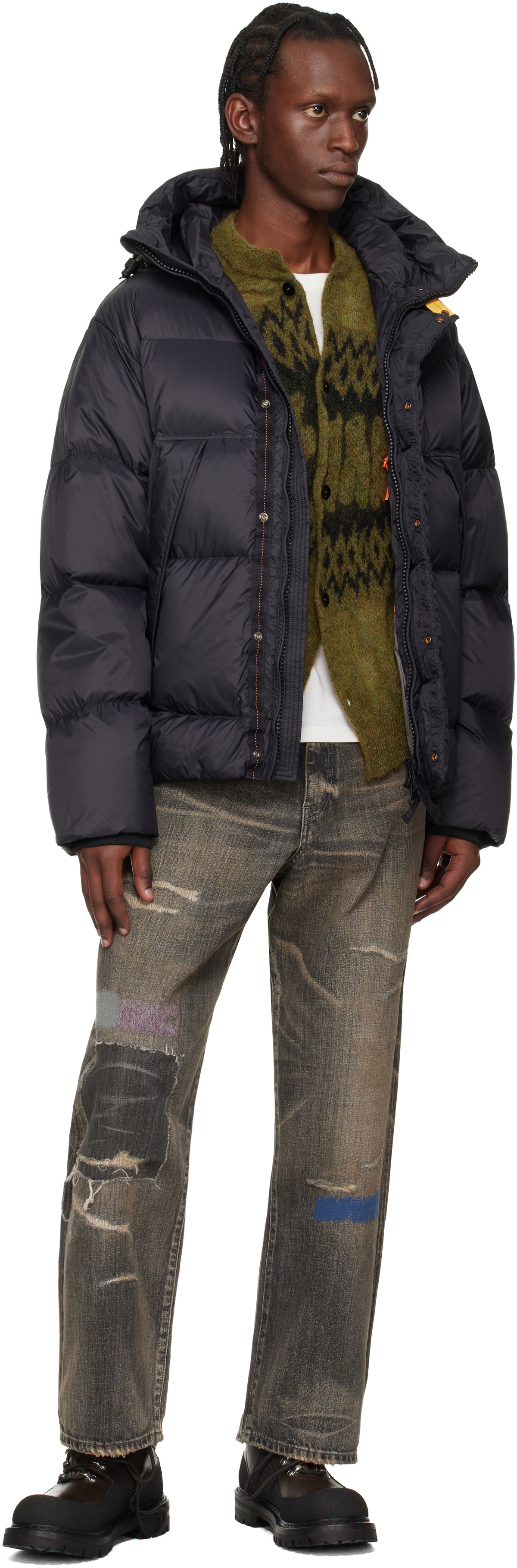 Parajumpers Black Cloud Hooded Down Jacket