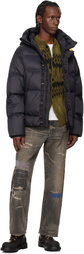 Parajumpers Black Cloud Hooded Down Jacket