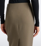 Mugler Wool-blend pencil skirt