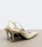 Saint Laurent Anne-Marie leather slingback pumps