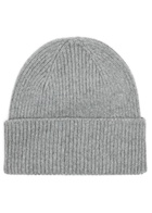 Colorful Standard Ribbed Wool Beanie - Light Grey - One Size
