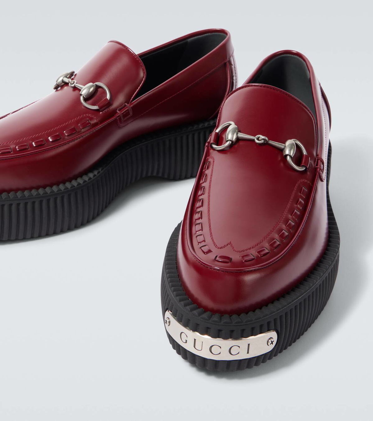 靴 GUCCI horse bit rain rubber loafers Gucci Horsebit - Detailed Heeled Rubber Rain Boots - Runway